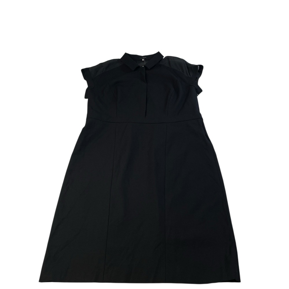 Ann Taylor NWT Black Sheath Dress Size 14 Classic Workwear Career Office